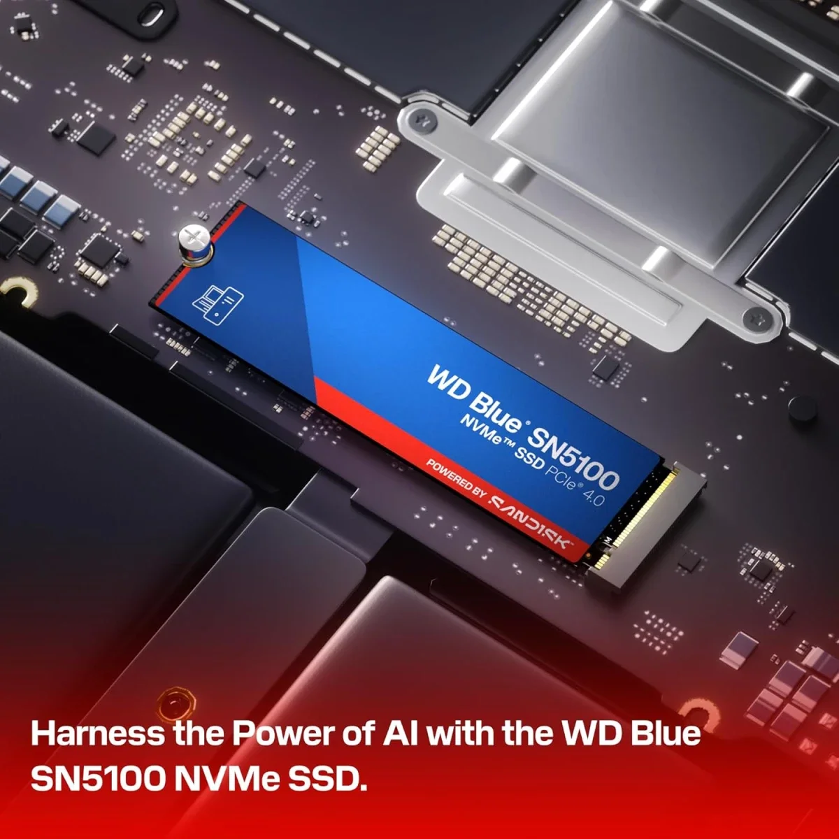 وحدة تخزين SSD داخلية Western Digital WD Blue SN5100 بسعة 2TB M.2 NVMe PCIe Gen 4 - Thumbnail 2