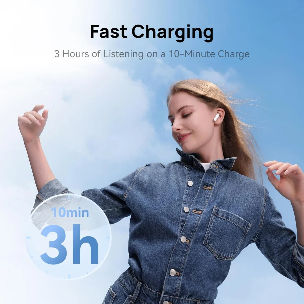 HUAWEI FreeBuds SE 2 Wireless Earbuds, 40-Hour Battery Life, White - Image 6