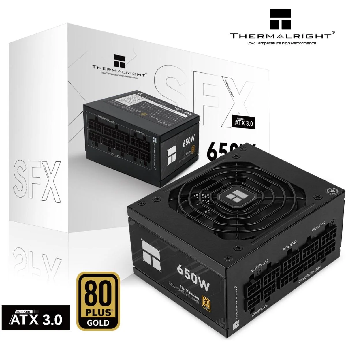 Thermalright TGFX-650 650W 80 PLUS Gold SFX Fully Modular ATX 3.0 Power Supply