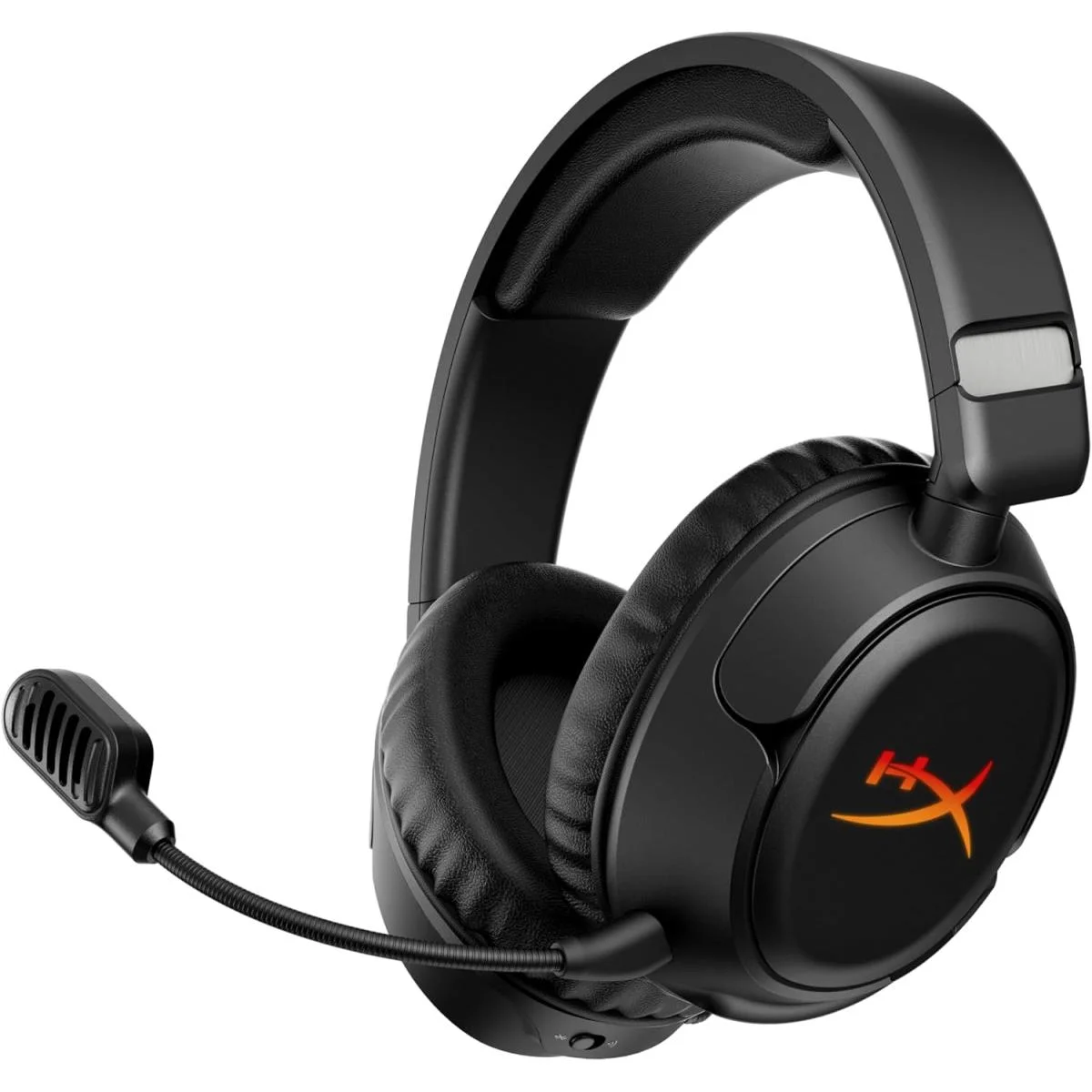 HyperX Cloud Flight 2 Wireless Gaming Headset with RGB Lighting, 100-Hour Battery, 2.4GHz & Bluetooth - Black