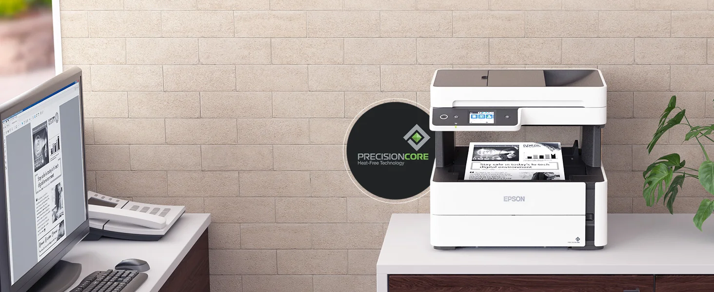 طابعة EPSON EcoTank ET-M3170 نافثة للحبر متعددة الوظائف لاسلكية أبيض وأسود - Image 10