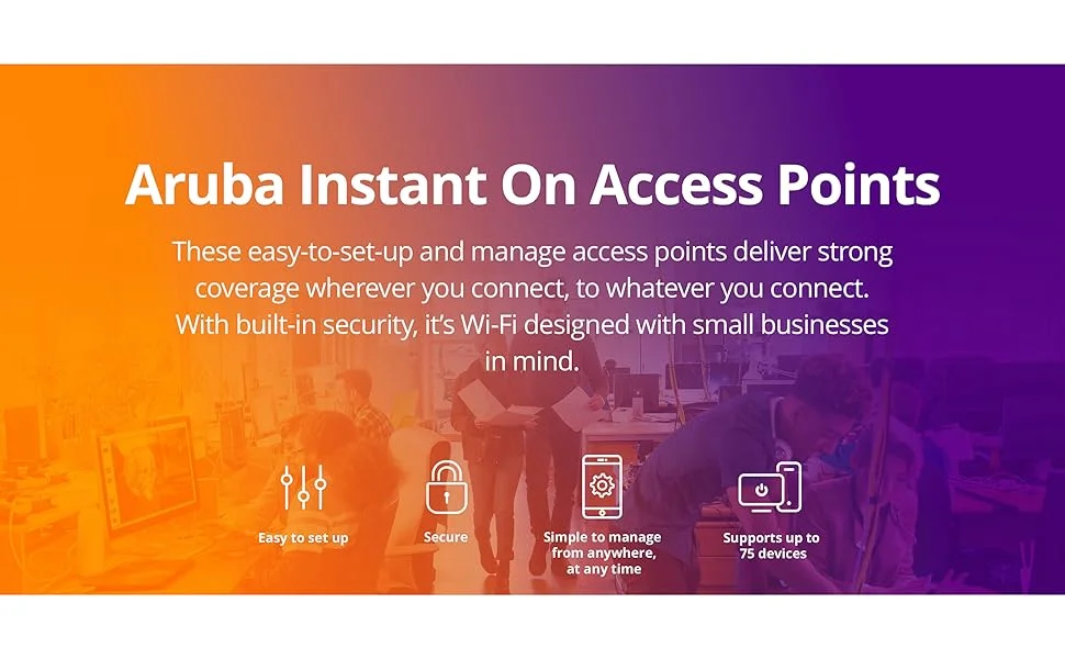 جهاز واي فاي لاسلكي لتغطية مساحات كبيرة لاستخدام الانترنت نوع  Aruba Instant On AP22 Wi‑Fi 6 2x2 مع دعم Smart Mesh - Thumbnail 7
