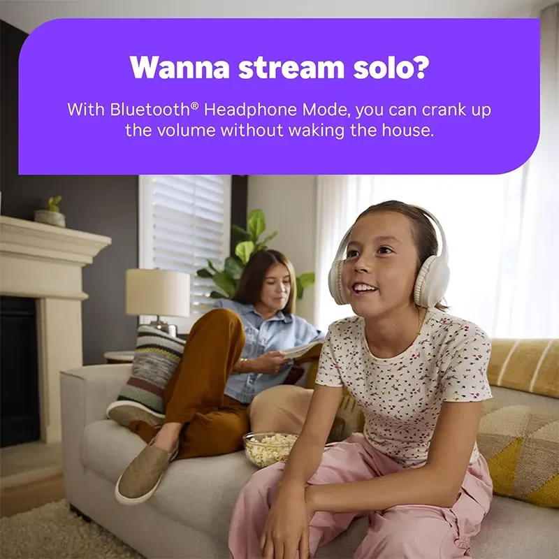 جهاز بث Roku Streamer 3840S2 HD للتلفزيون مع ريموت صوتي، رام 512MB وتخزين 512MB وقنوات مباشرة مجانية - Image 3