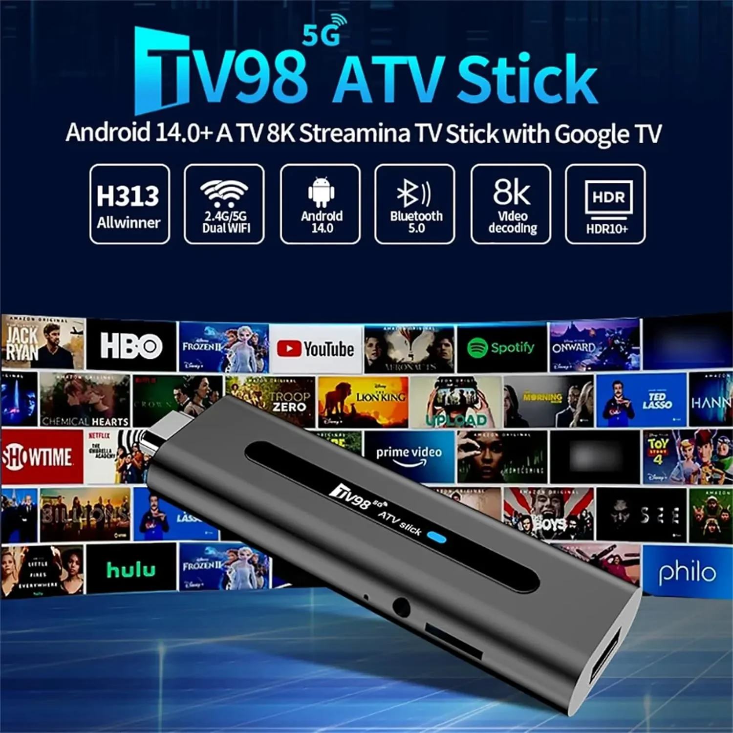جهاز أندرويد للتلفزيون TV98 RK3518 بذاكرة رام 2GB وتخزين 16GB - Thumbnail 5