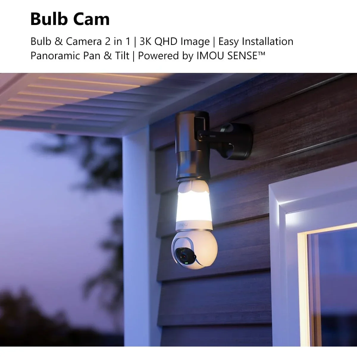IMOU Bulb Cam 3MP Smart Wi-Fi Security Camera with Motion Detection - Thumbnail 2
