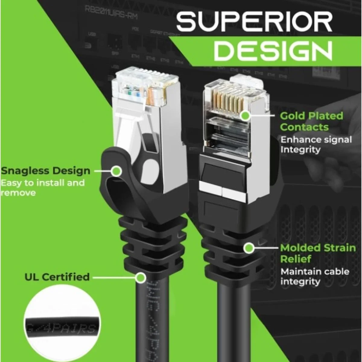 HAING HI-LCB02 Cat6 Patch Cable 5m Gigabit Ethernet