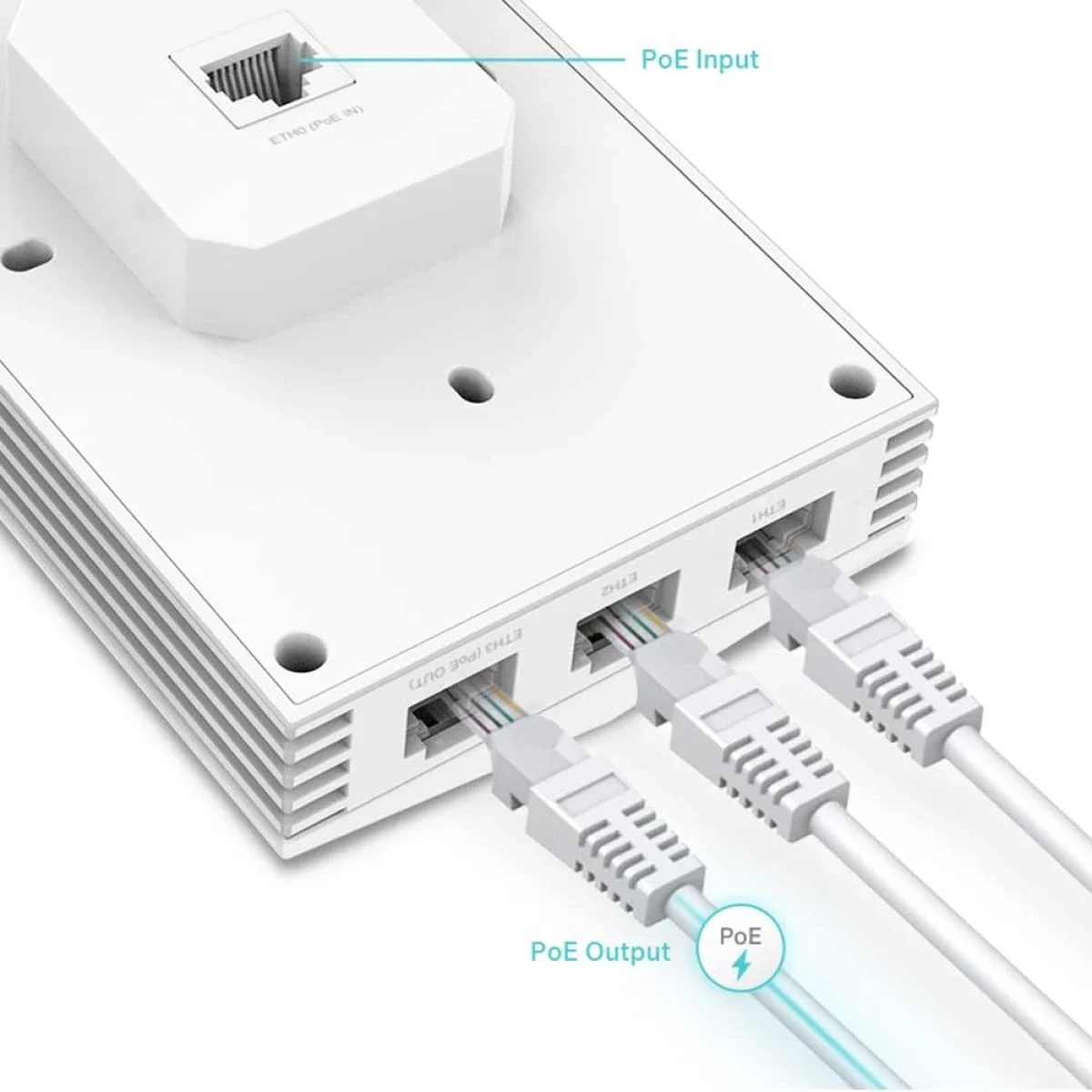 نقطة وصول جداري TP-LINK EAP655-Wall Omada AX3000 Wi‑Fi 6 - Thumbnail 4