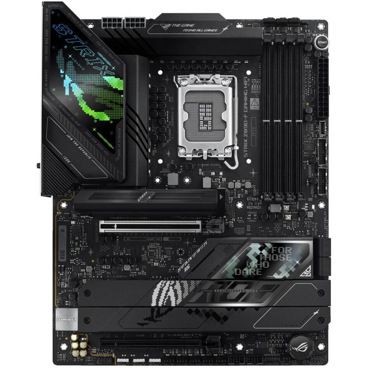 Asus ROG Strix Z890-F Gaming WiFi 7 ATX Motherboard, DDR5, LGA 1851, PCIe 5.0 - Thumbnail 2