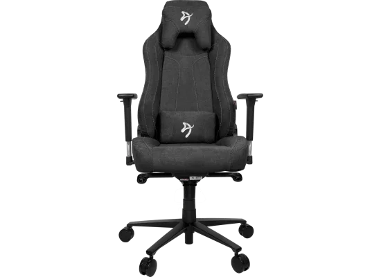 كرسي ألعاب Arozzi Vernazza Soft Fabric قماشي مع مساند ذراع 3D - رمادي داكن - Image 11