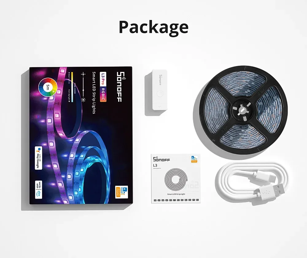 شريط إضاءة LED ذكي WiFi RGBIC من SONOFF L3 Pro مع وضع الموسيقى - Thumbnail 17