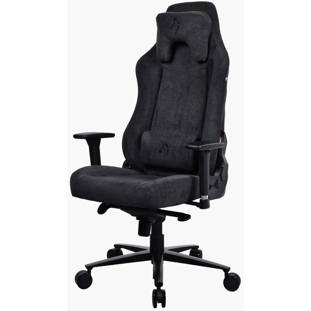 Arozzi Vernazza Soft Fabric Gaming Chair with 3D Armrests - Pure Black - Image 4