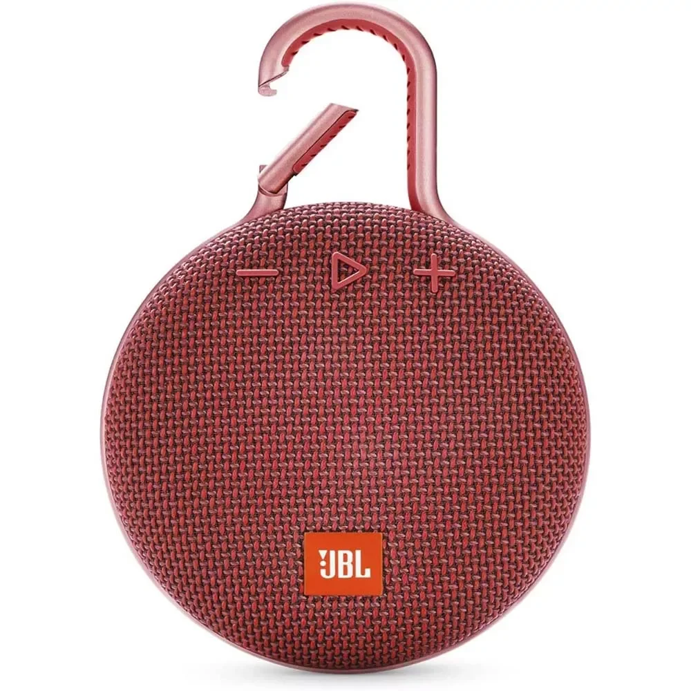 JBL Clip 3 Portable Waterproof Bluetooth Speaker, Red JBLCLIP3REDAM