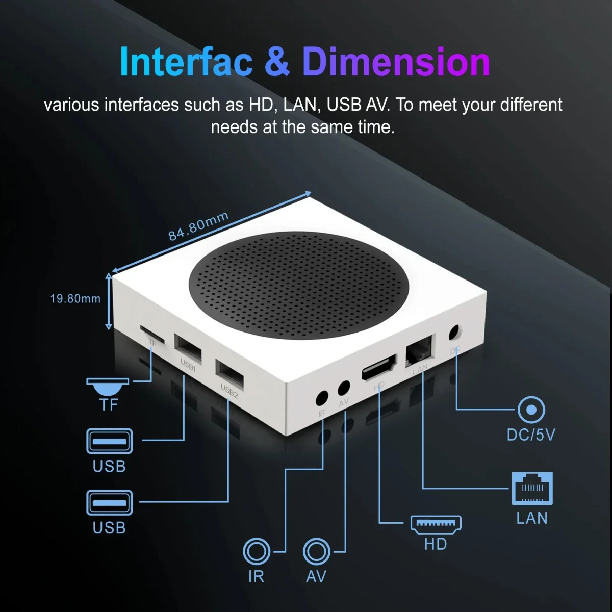 جهاز TV Box ذكي ZOKU C5 PRO Ultra رام 4GB وسعة 64GB Wi-Fi 6 و8K HDR - Image 6