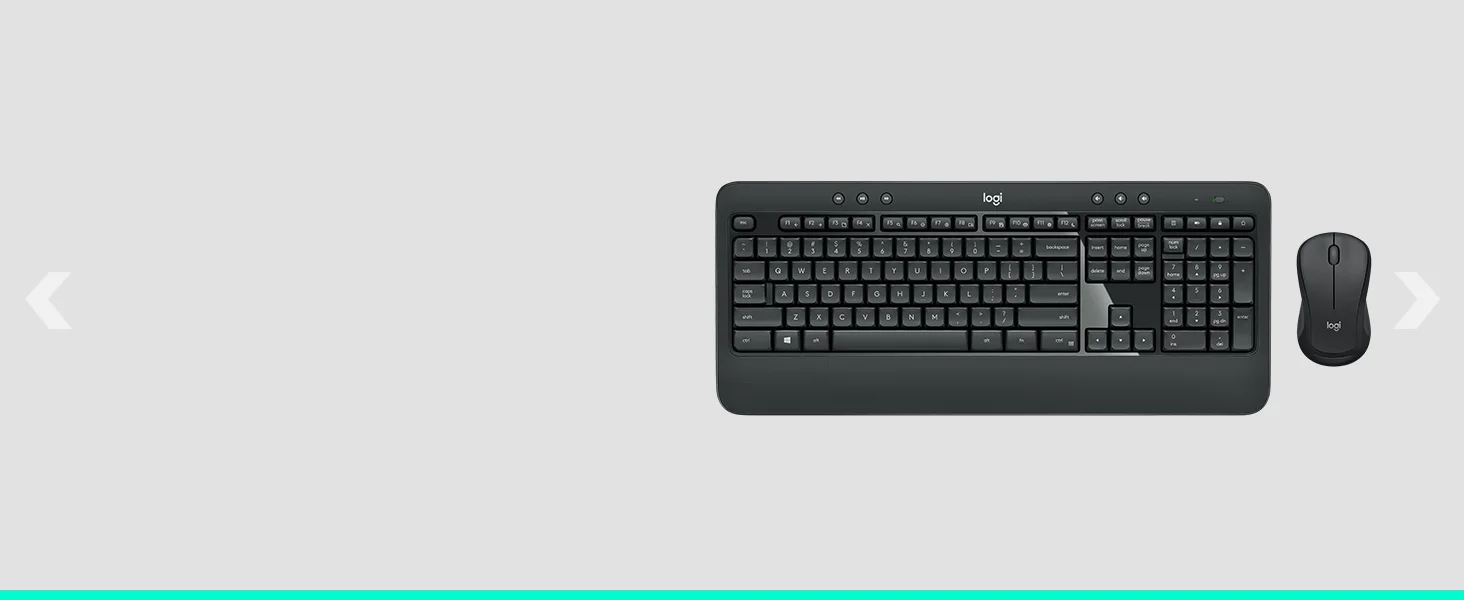 طقم كيبورد وماوس لاسلكي Logitech MK540 Advanced مع مستقبل Unifying - Image 14
