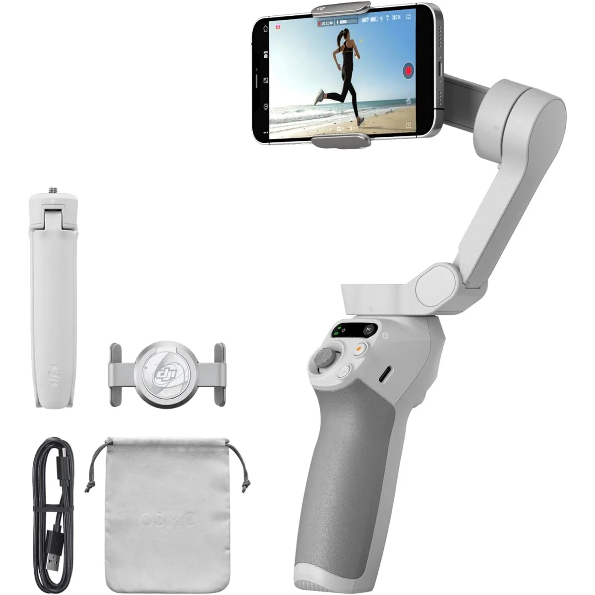 مثبت هاتف DJI Osmo Mobile SE ثلاثي المحاور قابل للطي