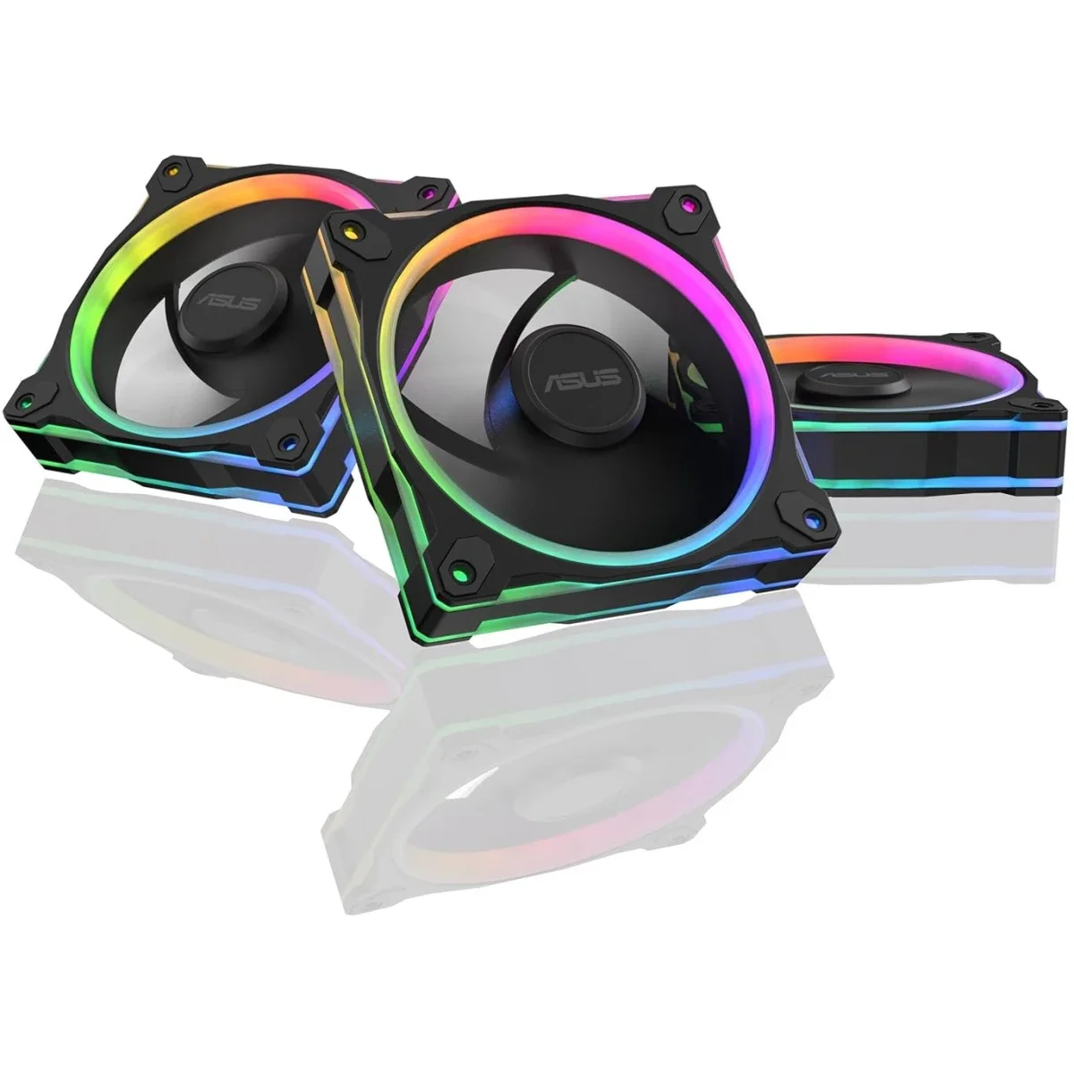 مراوح كيس Asus Prime MR120 ARGB ثلاثية باللون الأسود - Image 1