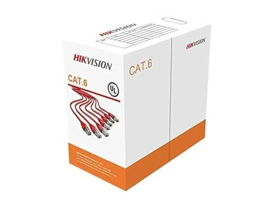 كيبل شبكة HIKVISION DS-1LN6-UU Cat6 UTP بطول 305 متر نحاس صلب 0.565 مم CM برتقالي - Thumbnail 2