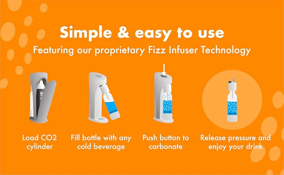 DrinkMate 1.0L Carbonating Bottles with Caps, Black, 1 Pack - Thumbnail 3