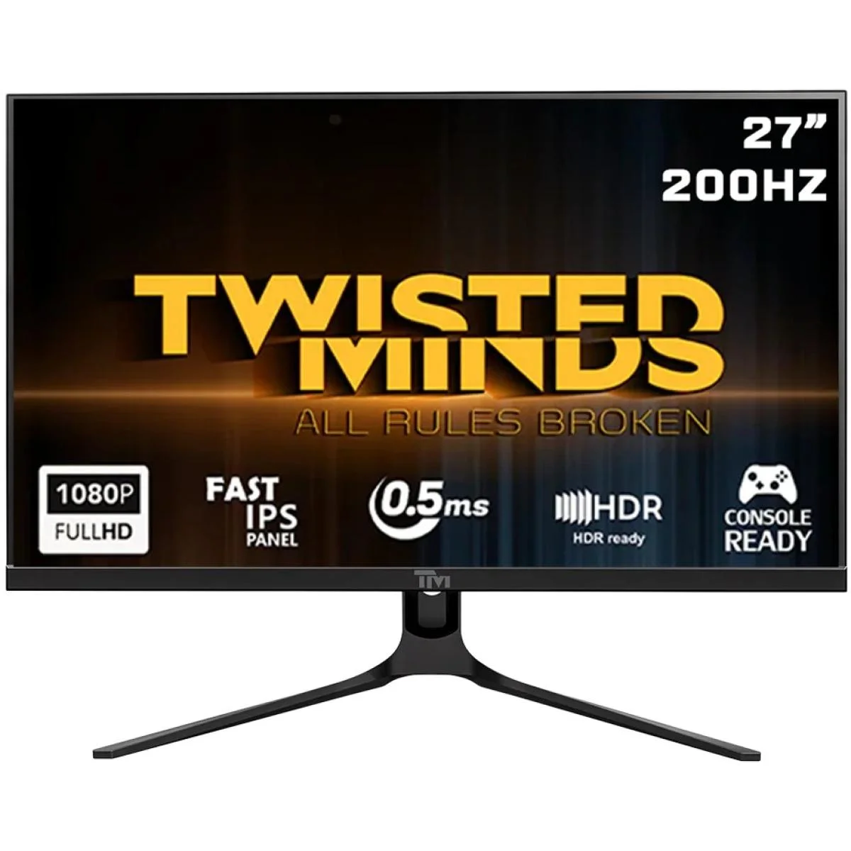 شاشة ألعاب Twisted Minds TM27FHD200IPS مقاس 27 إنش Fast IPS FHD بتردد 200Hz