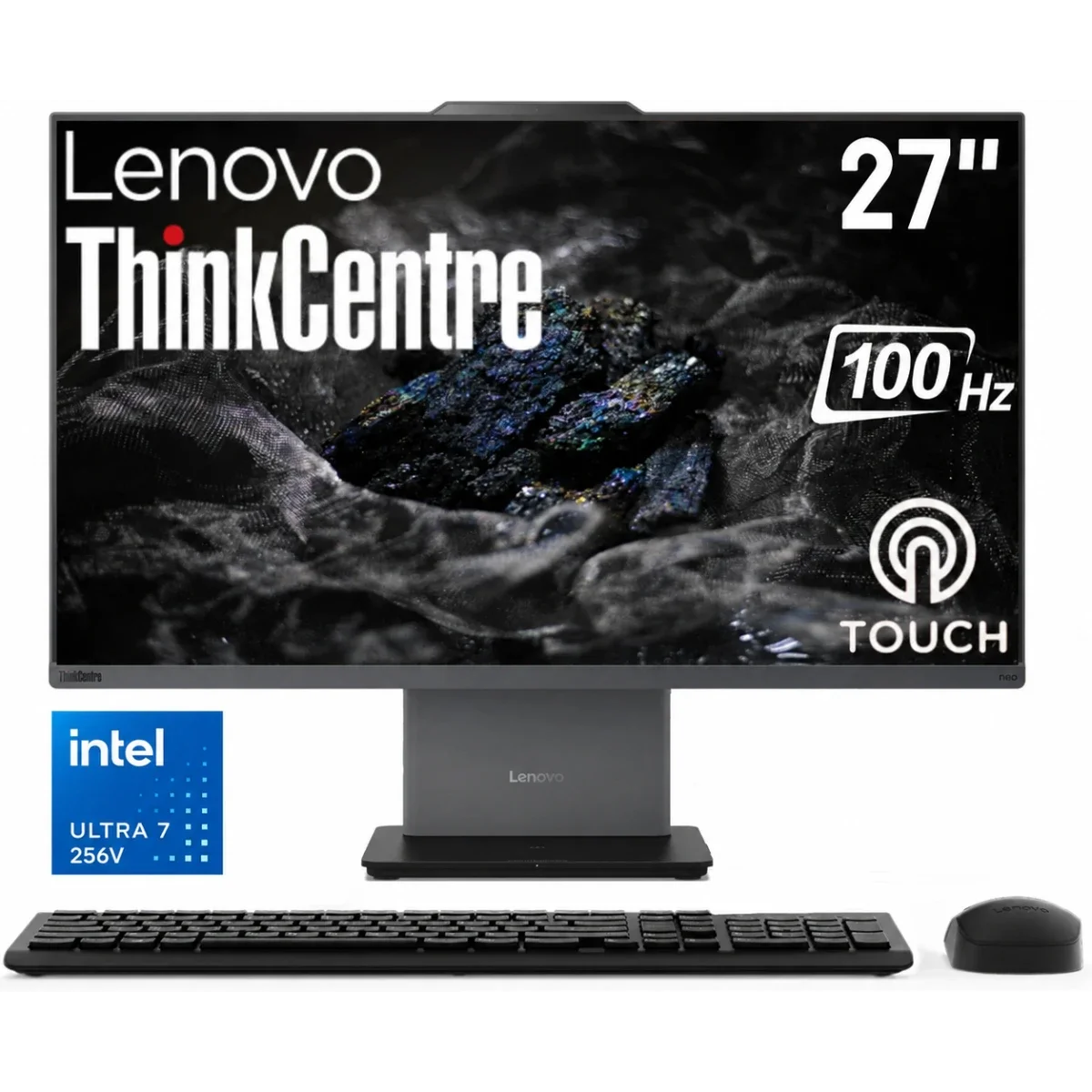 Lenovo ThinkCentre NEO 50a Gen 6 27 Inch All-in-One PC Intel Core Ultra 7 256V Touch - Image 1