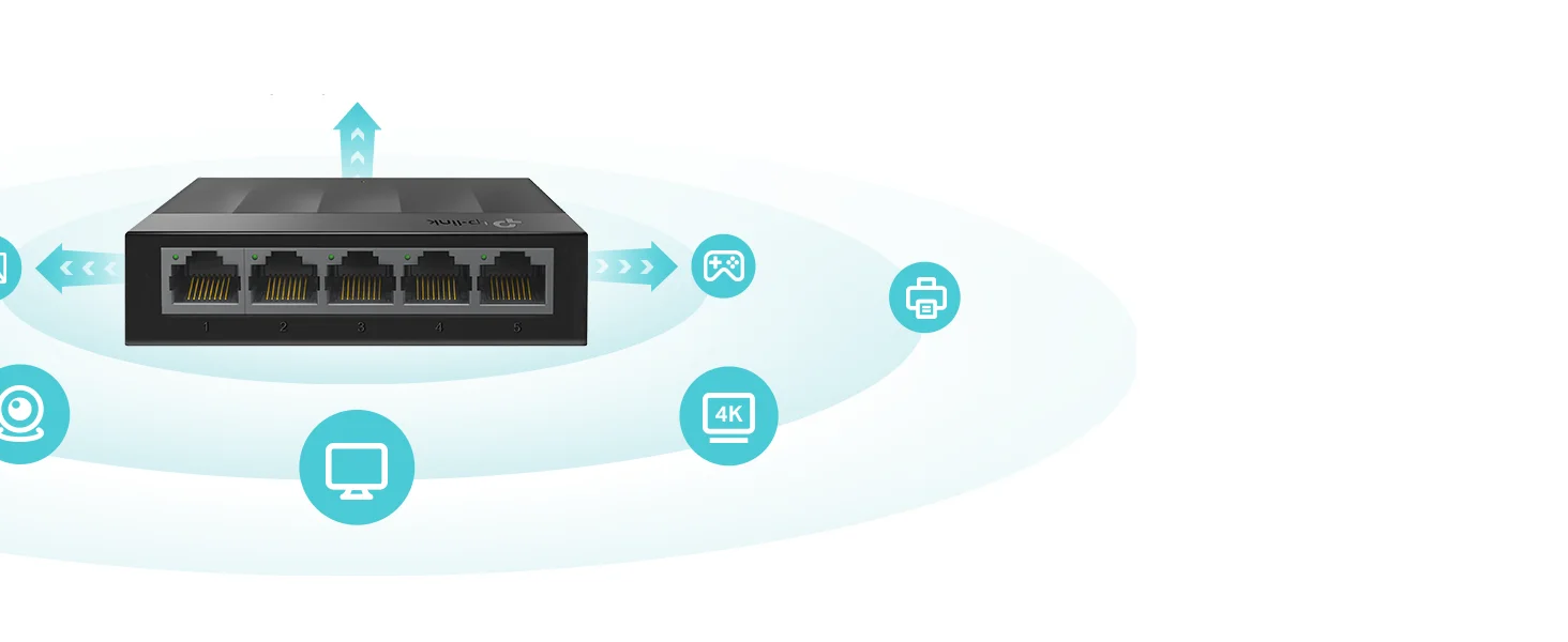 سويتش مكتبي TP-LINK LS1005G LiteWave غير مُدار جيجابت 5 منافذ - Image 13