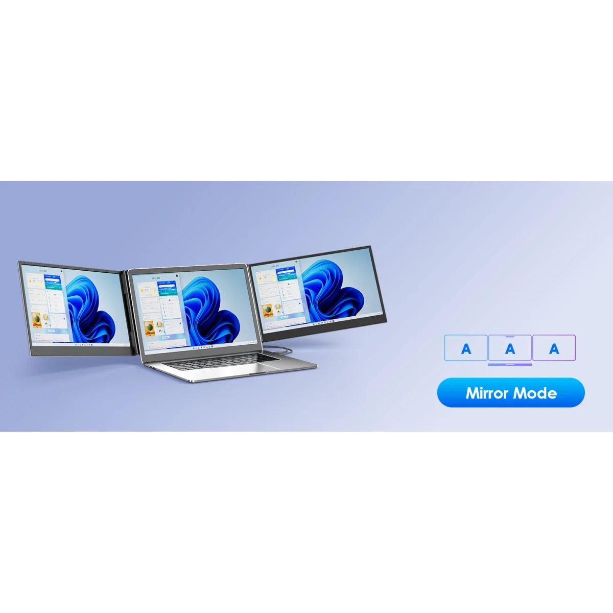 شاشة V2COM P7 محمولة موسعة بثلاث شاشات 15.6 إنش IPS Full HD - Thumbnail 9