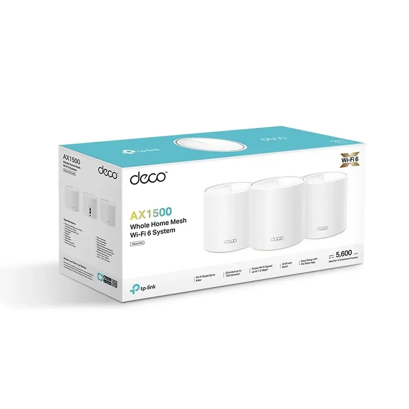 نظام واي فاي شبكي TP-LINK Deco X10 AX1500 بتقنية WiFi 6 من 3 وحدات - Thumbnail 7