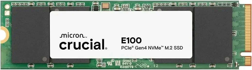 قرص SSD Crucial E100 سعة 2TB بمنفذ PCIe Gen4 NVMe M.2
