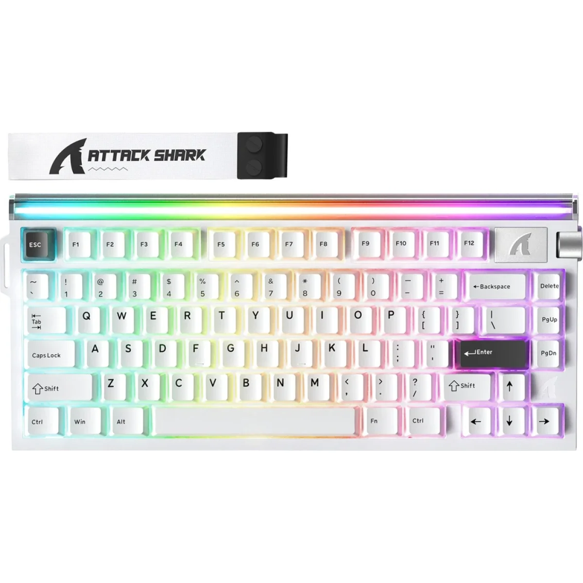 ATTACK SHARK R85 HE 75% Wired Magnetic Gaming Keyboard - Starry White - Image 2