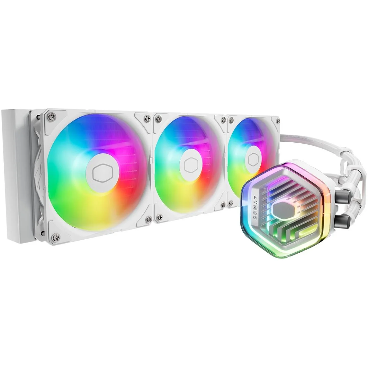 Cooler Master MasterLiquid 360 Atmos White ARGB AIO CPU Liquid Cooler