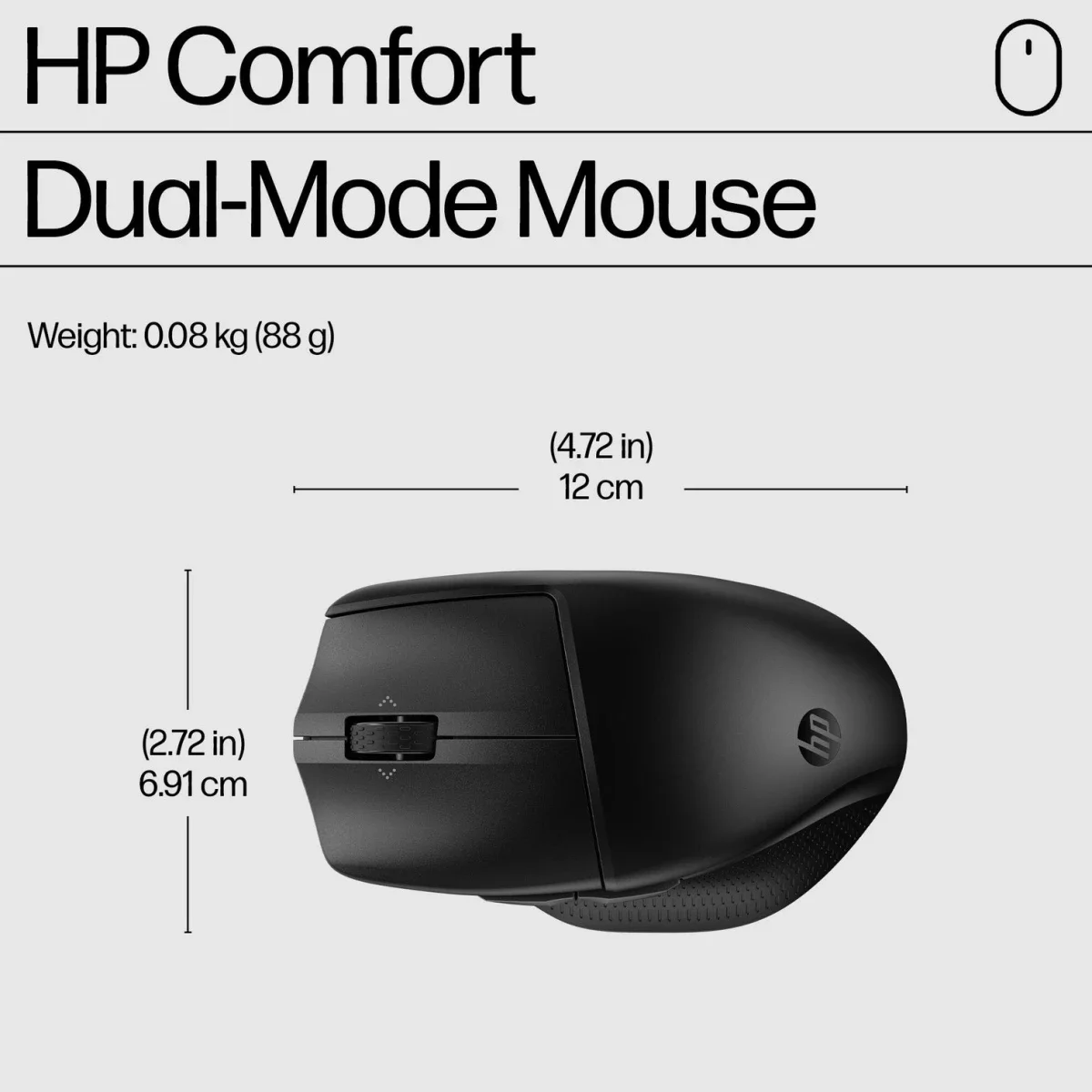 طقم لوحة مفاتيح وفأرة لاسلكي HP 685 Comfort ثنائي الوضع - أسود - Image 3