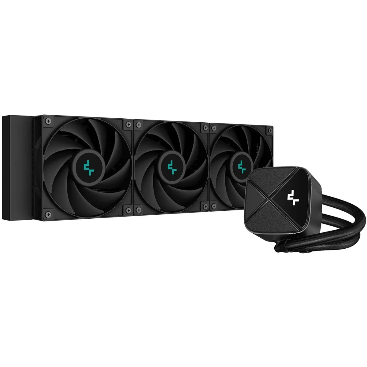 مبرد سائل للمعالج DeepCool LS720S ZERO DARK مقاس 360mm AIO بسرعة 3100RPM أسود - Image 2