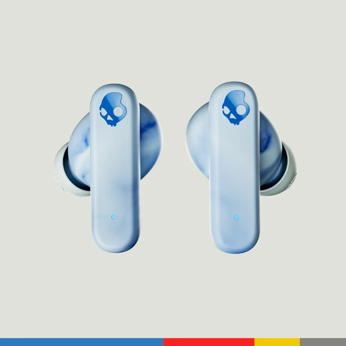 سماعات أذن لاسلكية بالكامل مستدامة Skullcandy EcoBuds بتقنية Bluetooth حتى 8 ساعات، أزرق جليدي - Image 2