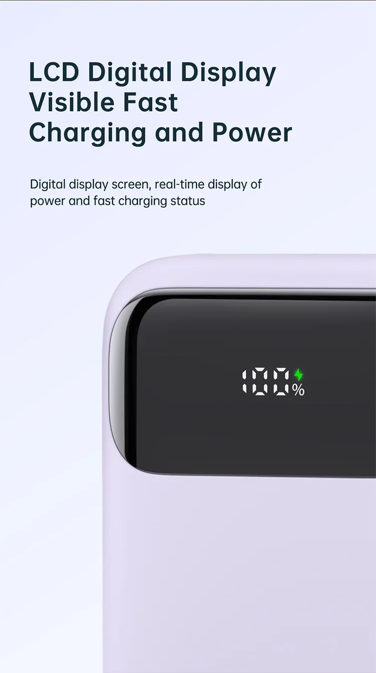 Mcdodo MC-325 10000mAh 22.5W PD Power Bank with Built-In iP Cable - Black - Thumbnail 17