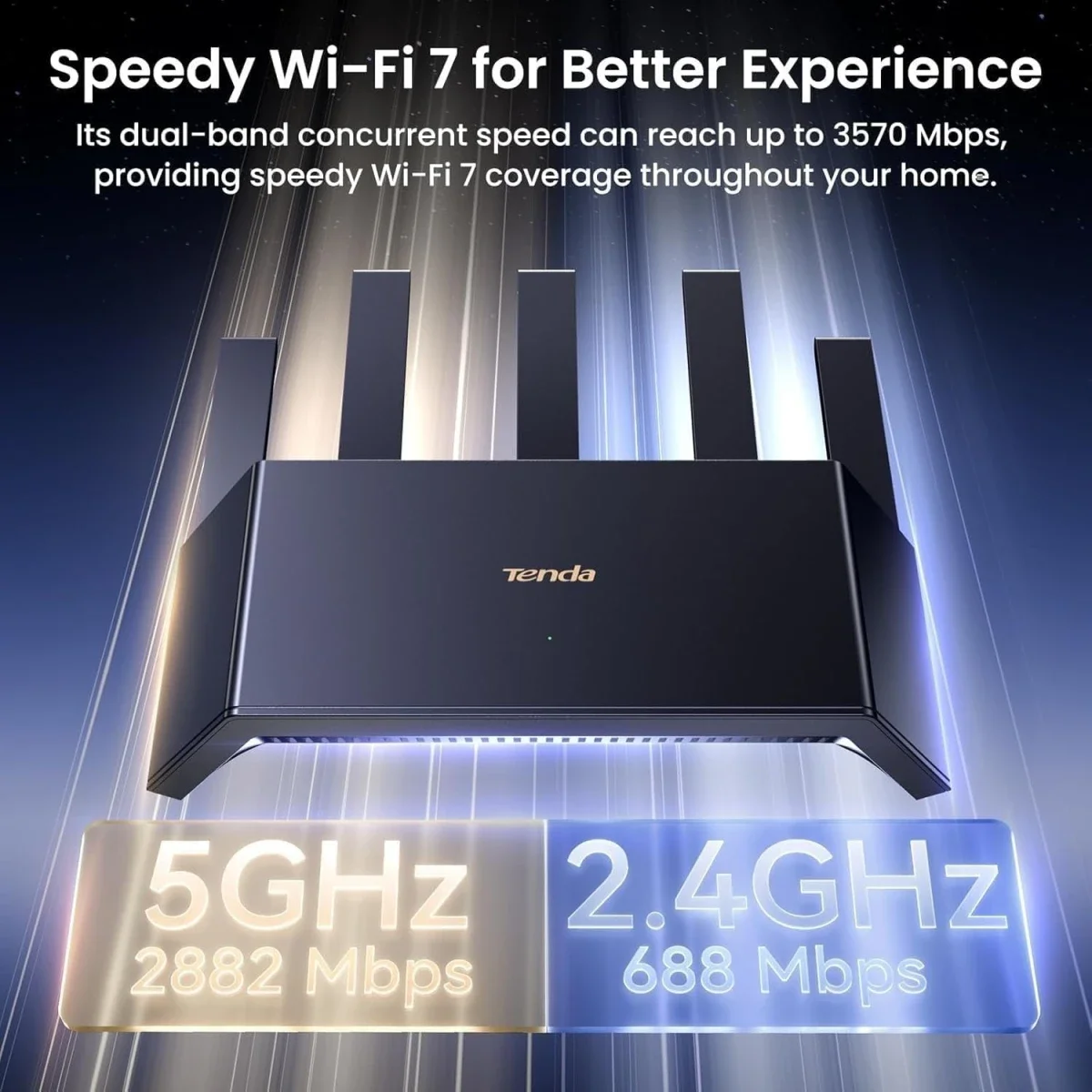 Tenda TE3L BE3600 Dual-Band Wi-Fi 7 Gigabit Router - Thumbnail 7