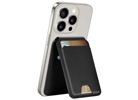WIWU MW-005 Mag Wallet FM Magnetic Find My Wallet - Black - Thumbnail 9