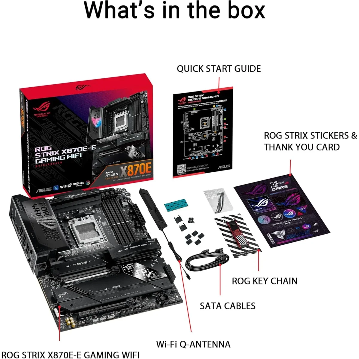 Asus ROG STRIX X870E-E GAMING WIFI 7 DDR5 ATX Motherboard for AMD AM5 - Image 4