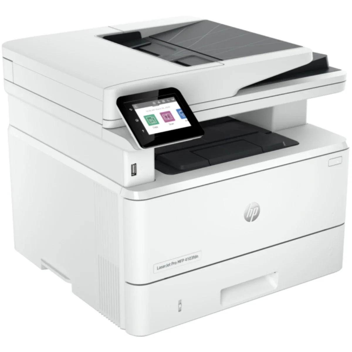 طابعة متعددة الوظائف أحادية اللون HP LaserJet Pro MFP 4103fdn مع فاكس (2Z628A) - Thumbnail 2