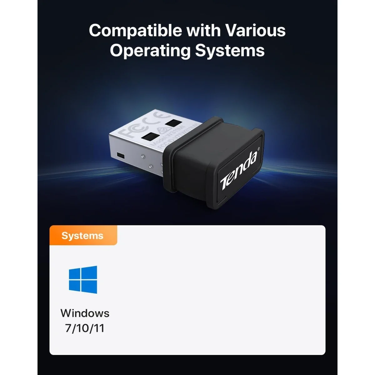 محول USB نانو Tenda W311MI V6.0 AX300 واي فاي 6 - Image 5