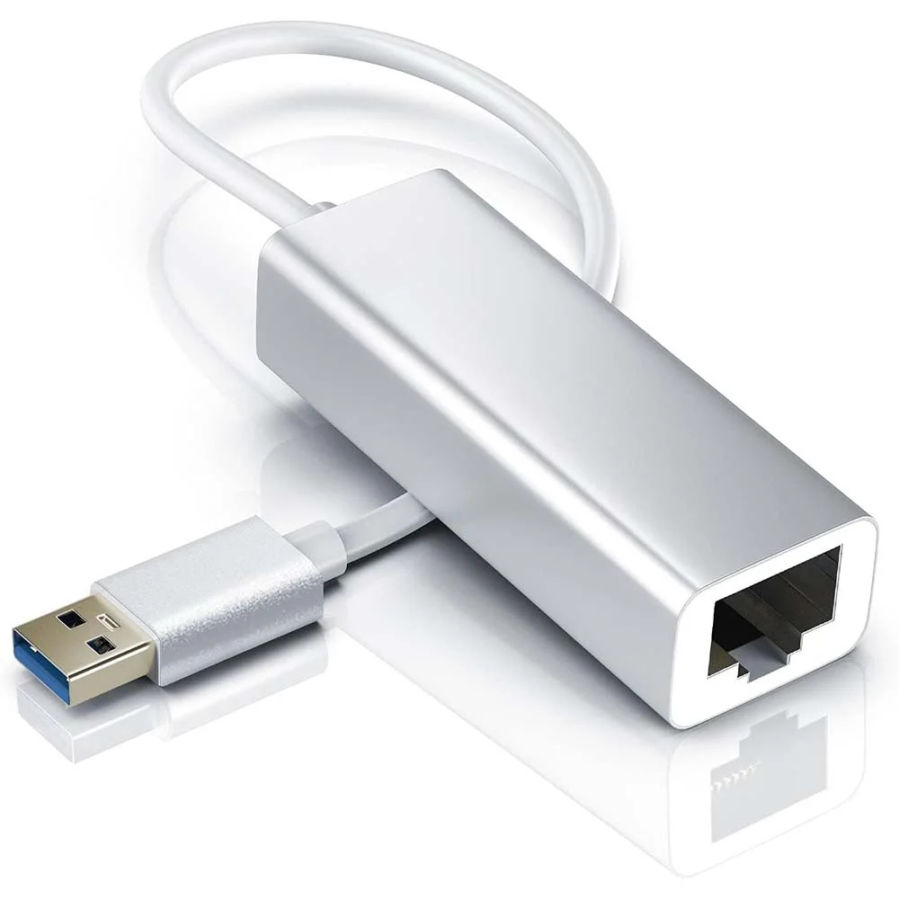 محول شبكة Trusting من USB-A 3.0 إلى إيثرنت جيجابت - فضي