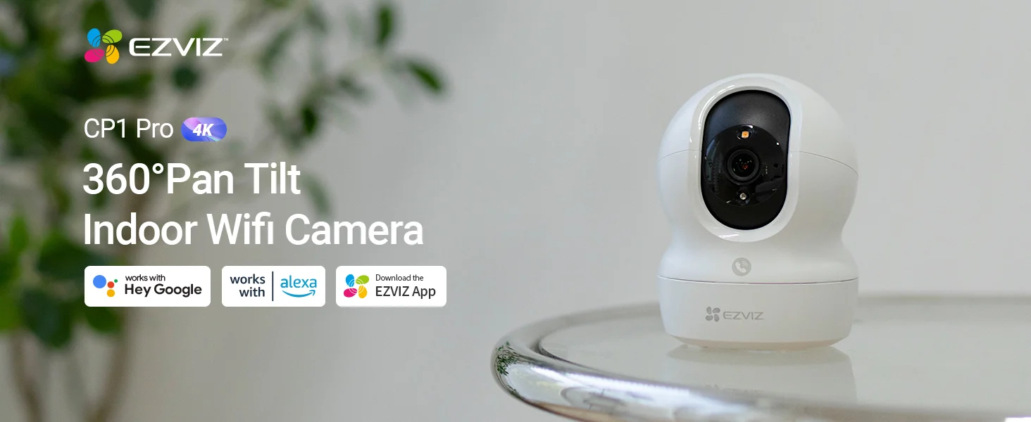 كاميرا مراقبة داخلية Ezviz CP1 Pro 4K مع دوران وإمالة 360° وWi‑Fi 6 ثنائي النطاق وتتبع تلقائي وصوت ثنائي الاتجاه - Thumbnail 9