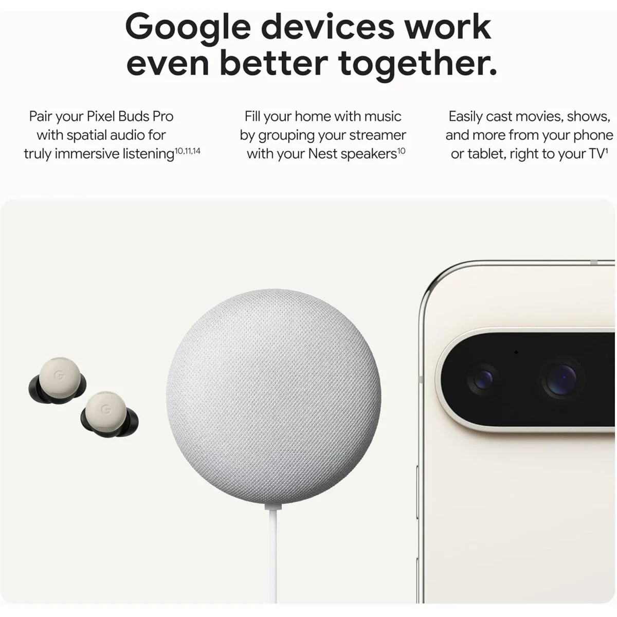 جهاز بث Google TV Streamer 4K مع ريموت صوتي وسعة 32GB، Porcelain - Thumbnail 8