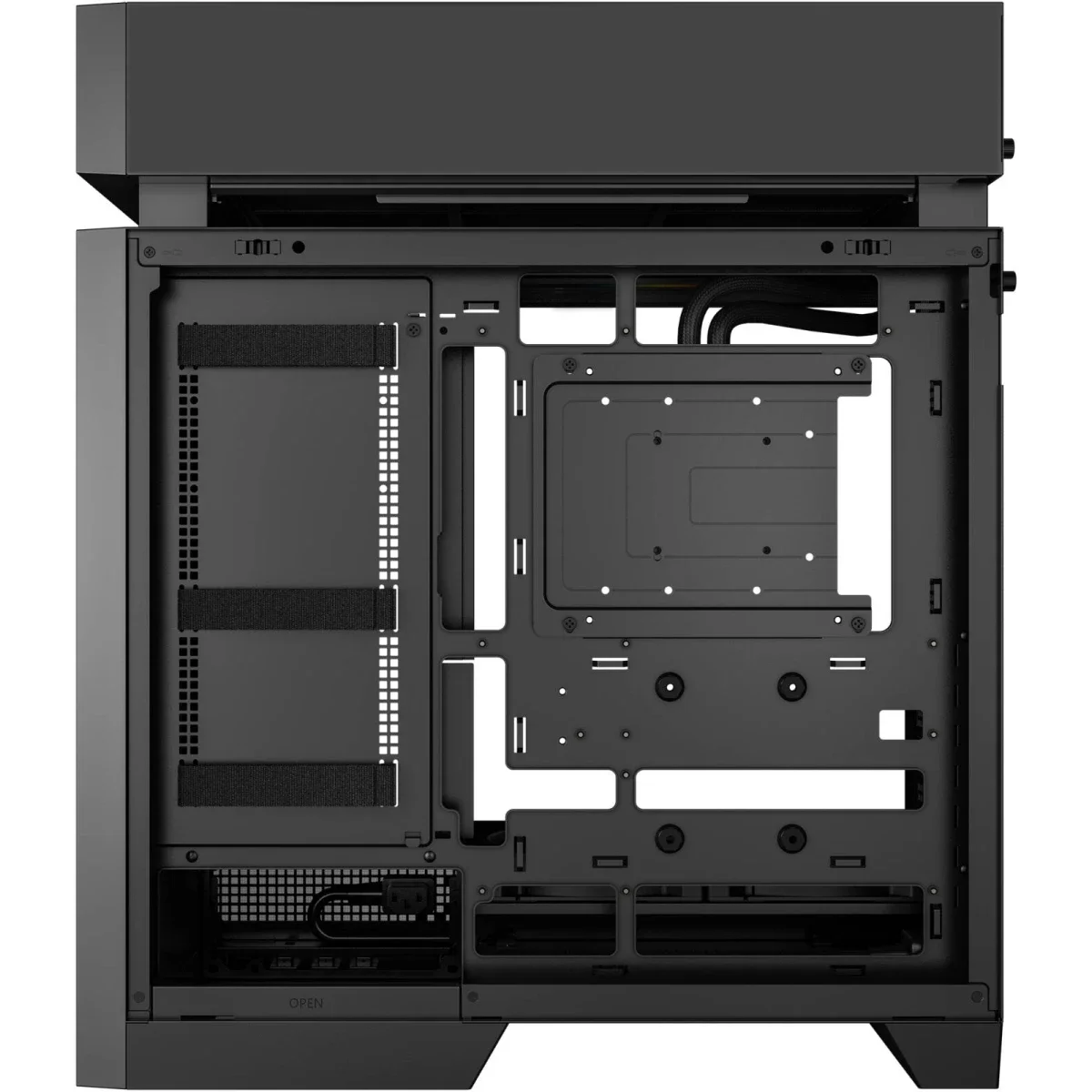 DeepCool CL6600 Mid-Tower Computer Case with Pre-Installed 360mm ARGB Liquid Cooler & 2x FL12R SE ARGB Fans - Black - Thumbnail 6