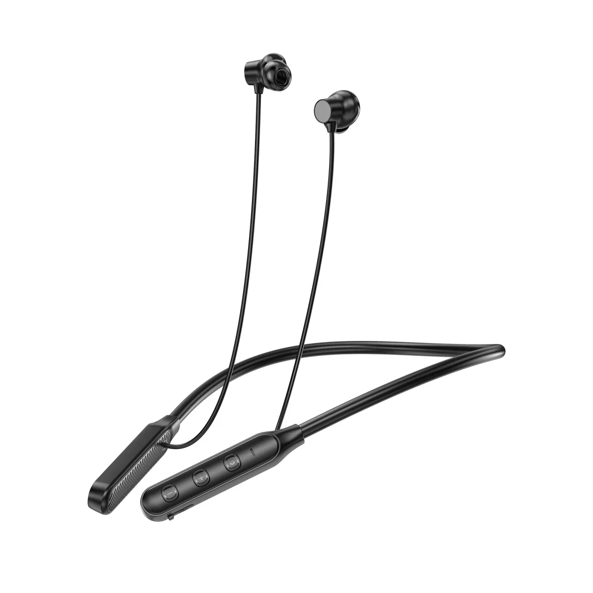 WIWU GB01 Flex Wireless Earphones, Bluetooth 4.2, Hi-Fi Clear Sound, Up to 30 Hours Battery - Black - Image 2