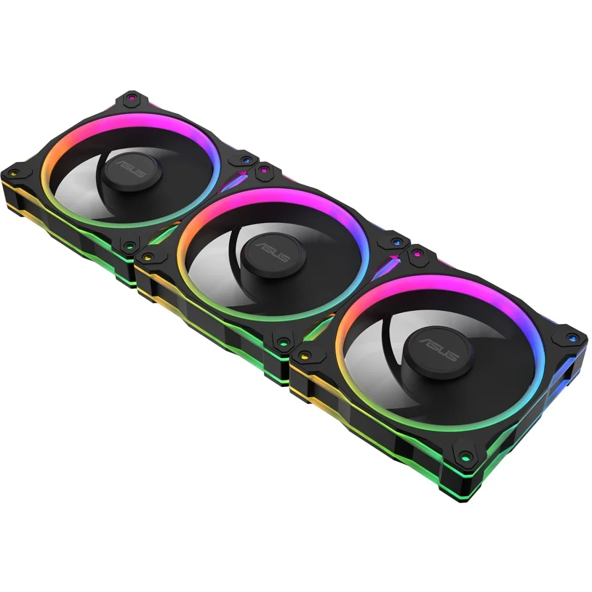 مراوح كيس Asus Prime MR120 ARGB ثلاثية باللون الأسود - Image 8