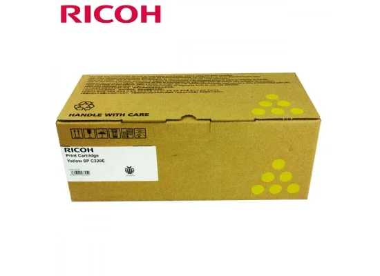 خرطوشة تونر ليزر Ricoh 406055 أصلية باللون الأصفر - Image 2