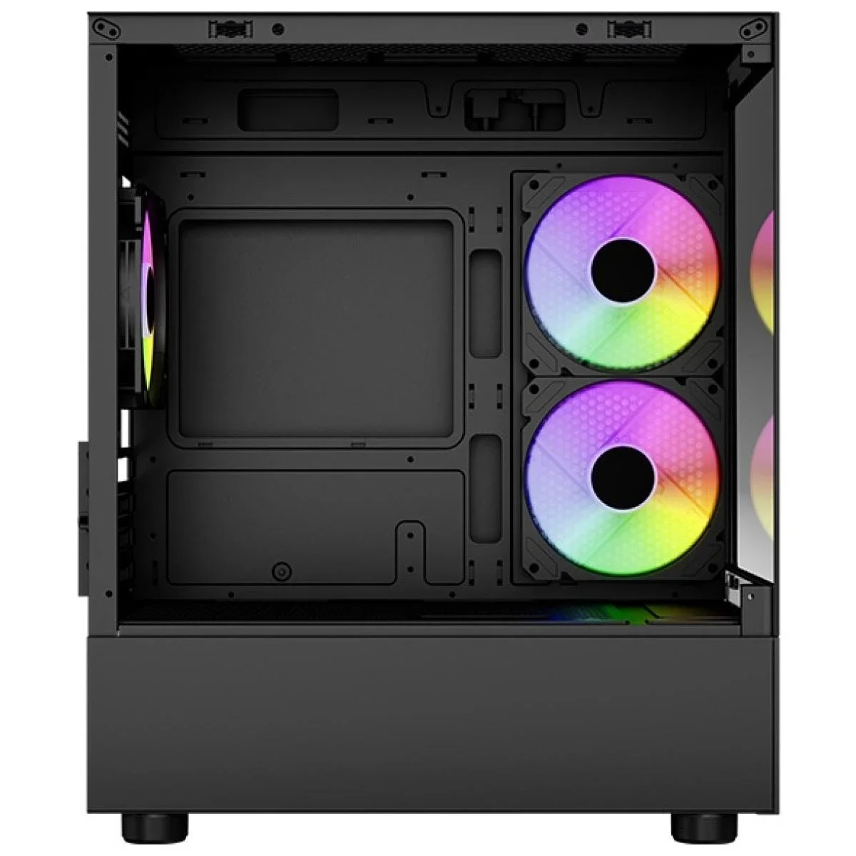 هيكل ألعاب Mini Tower AeroCool Viewport-Mini ARGB mATX مع 3 مراوح ARGB مقاس 120 مم - Thumbnail 2