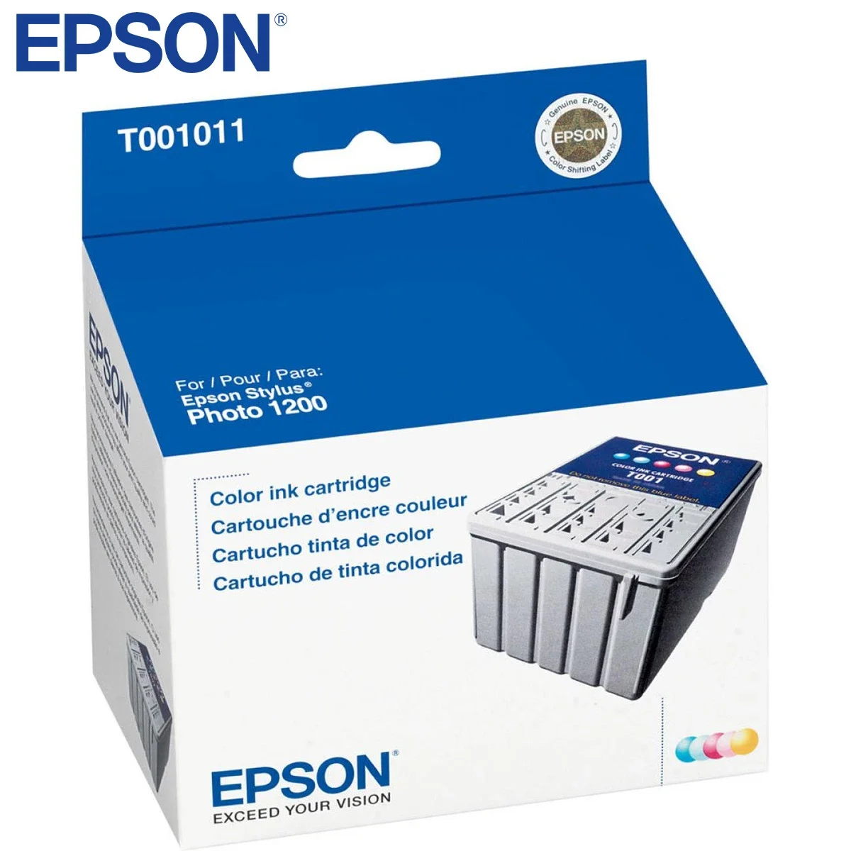 EPSON T001011 Original 5-Color Ink Cartridge for Stylus Photo 1200