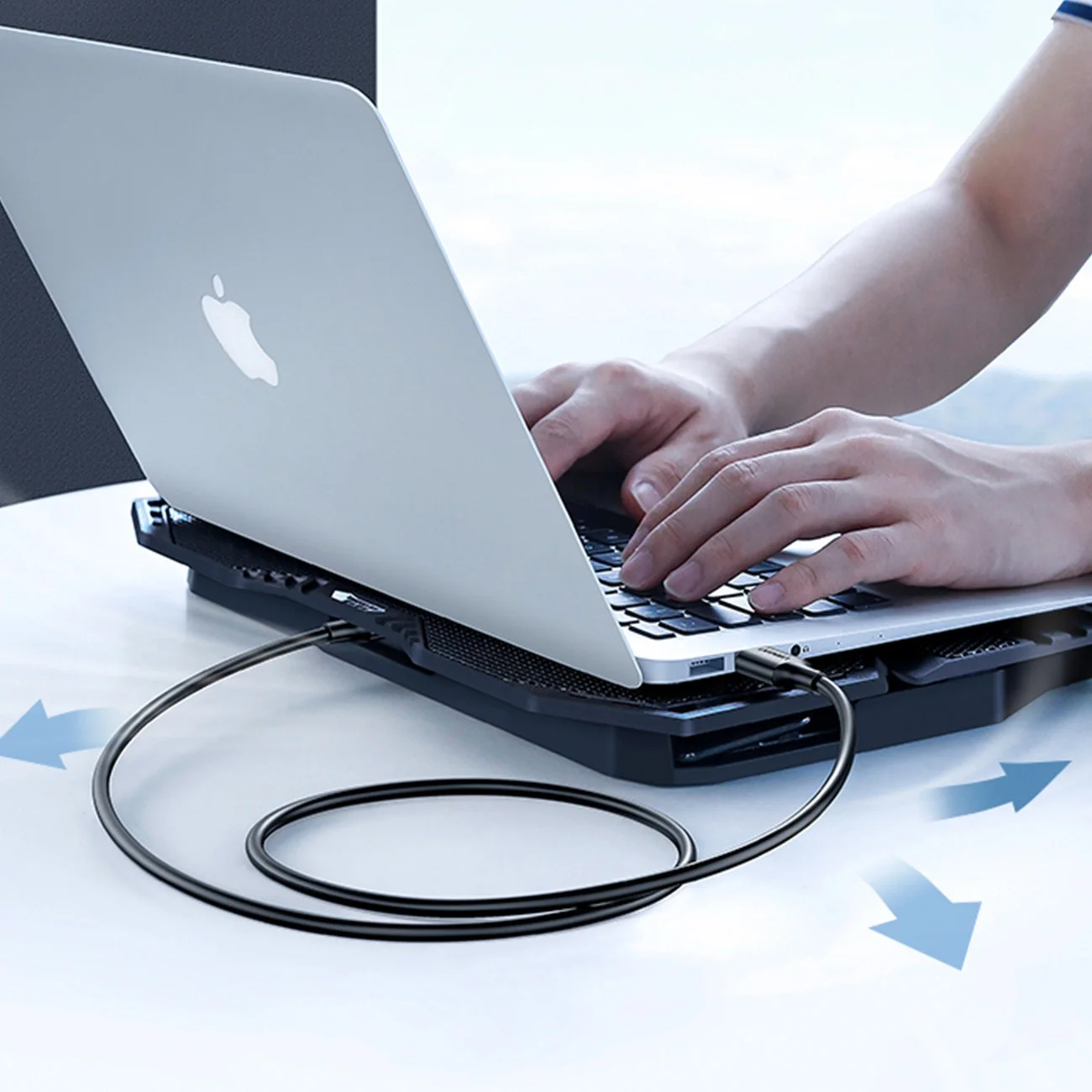 سلك Ugreen 10307 USB 2.0 ذكر إلى ذكر بطول 0.25 متر أسود - Image 3