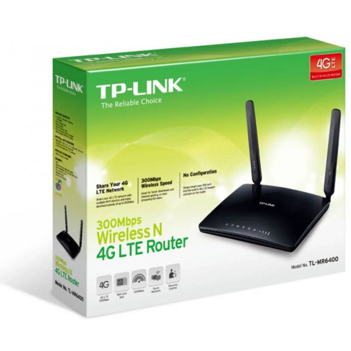 TP-LINK MR6400 300 Mbps 4G LTE Wi-Fi Router with SIM Slot